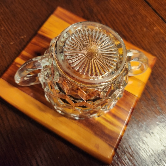 Fostoria Glass Sugar and Creamer W/ Serving Dish Set - Picture 4 of 15